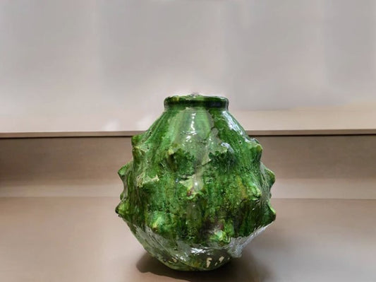 Tamegroute Sculptural Vessel – Green