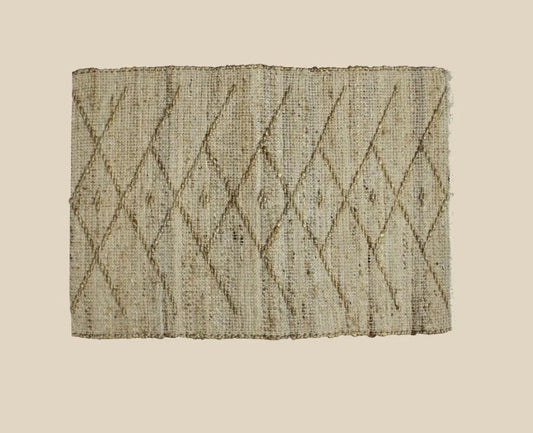 Malika Handwoven Hemp Rug - Ivory