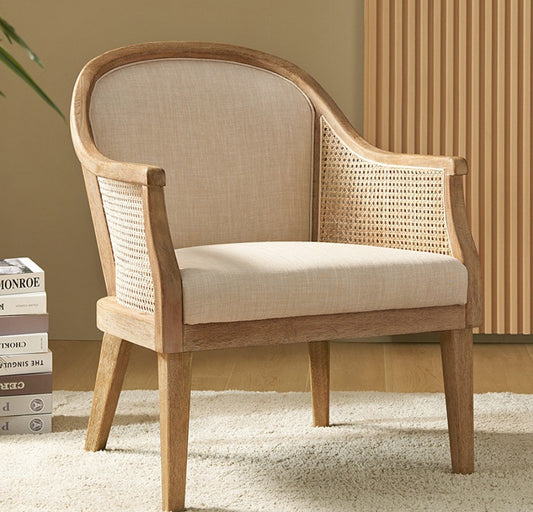 Javier Farmhouse Rattan Armchair