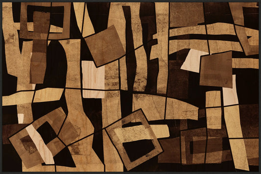 Mid-Century Wood Collage 1