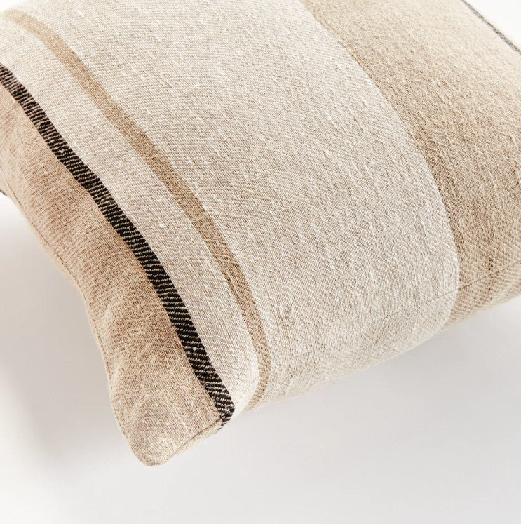 Finn European Linen Pillow - Flax