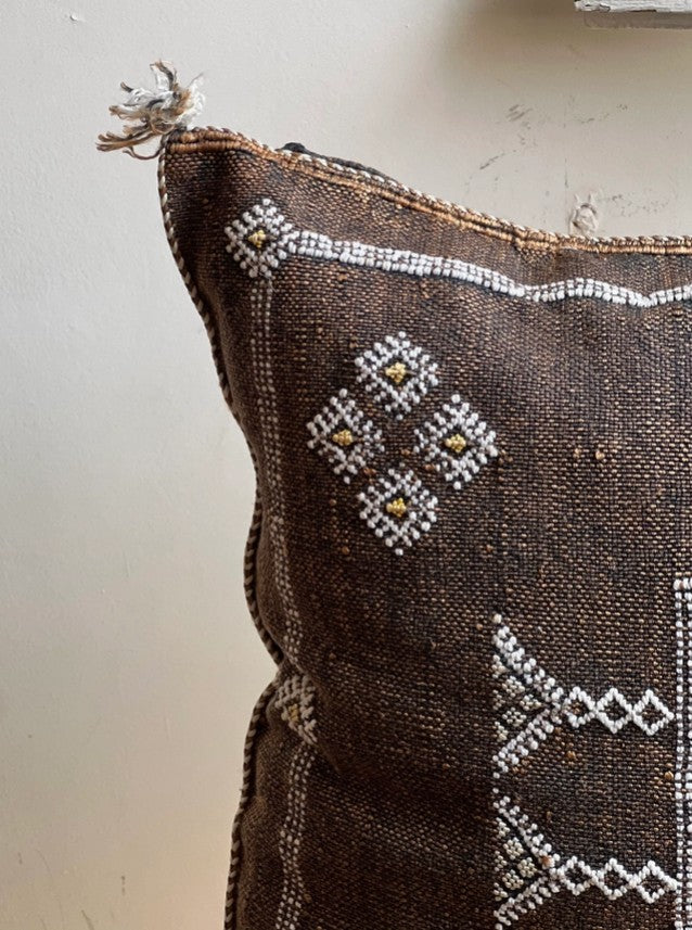 Dune Silk Pillow Cover - Terracotta Brown