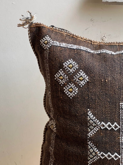 Dune Silk Pillow Cover - Terracotta Brown