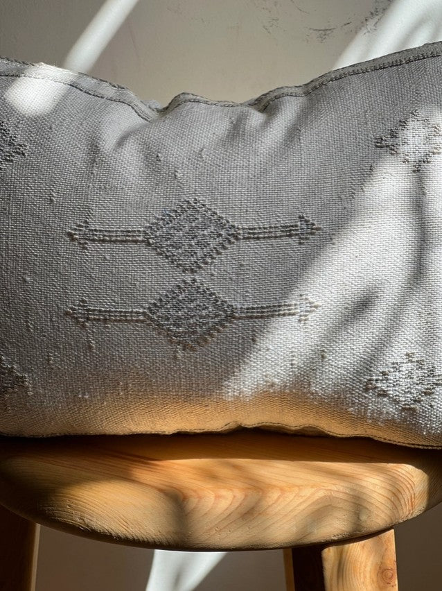 Dune Silk Pillow Cover - Mineral Gray