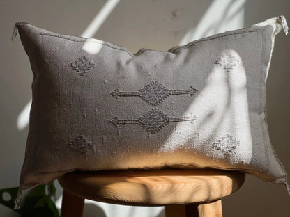 Dune Silk Pillow Cover - Mineral Gray