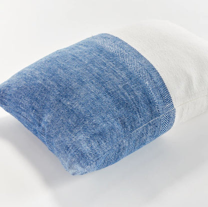 Jules European Linen Pillow - Blue