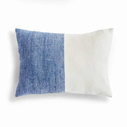 Jules European Linen Pillow - Blue