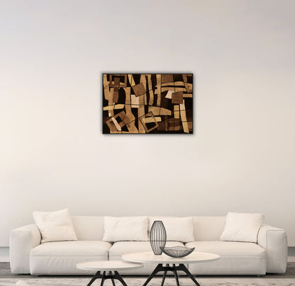 Mid-Century Wood Collage 1